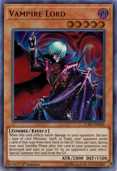 Vampire Lord [LCKC-EN024] Ultra Rare | North Game Den