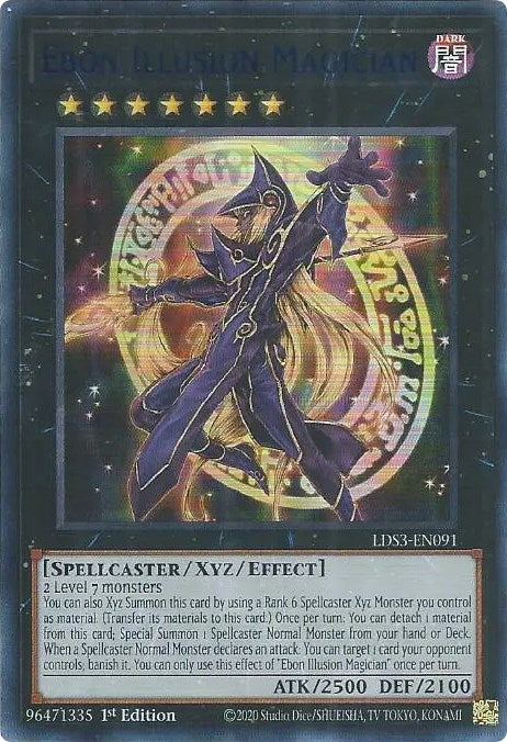 Ebon Illusion Magician (Blue) [LDS3-EN091] Ultra Rare | North Game Den