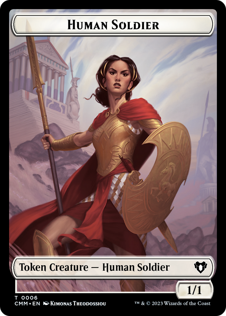 Human Soldier Token [Commander Masters Tokens] | North Game Den