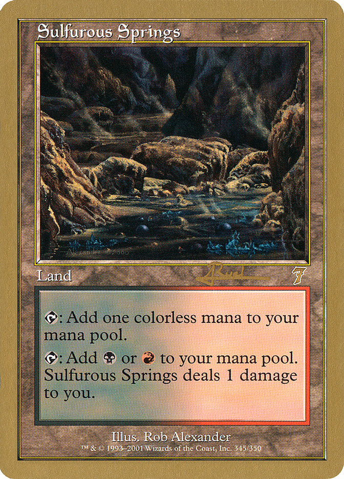 Sulfurous Springs (Antoine Ruel) [World Championship Decks 2001] | North Game Den