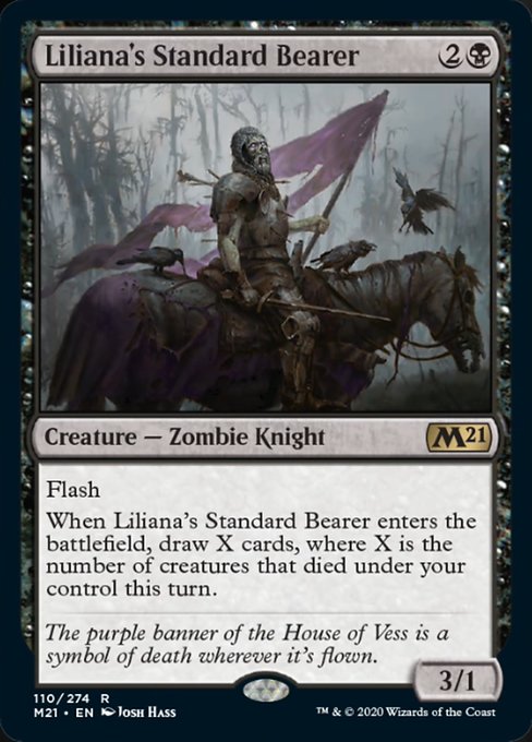 Liliana's Standard Bearer [Core Set 2021] | North Game Den
