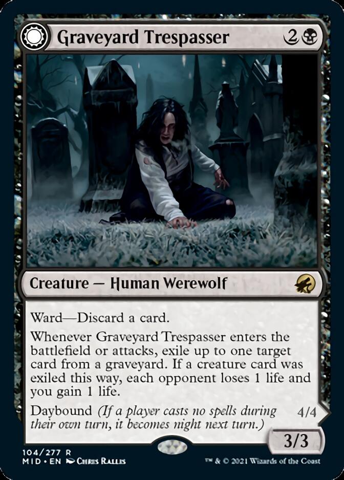 Graveyard Trespasser // Graveyard Glutton [Innistrad: Midnight Hunt] | North Game Den