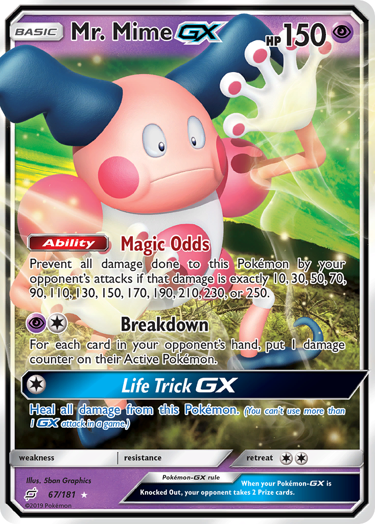 Mr. Mime GX (67/181) [Sun & Moon: Team Up] | North Game Den