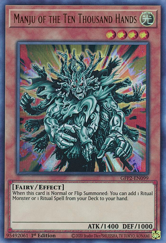 Manju of the Ten Thousand Hands [GFP2-EN099] Ultra Rare | North Game Den