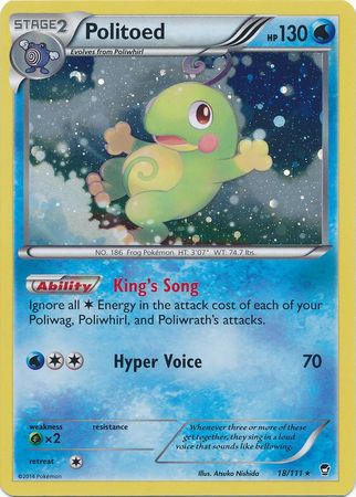 Politoed (18/111) (Cosmos Holo) [XY: Furious Fists] | North Game Den