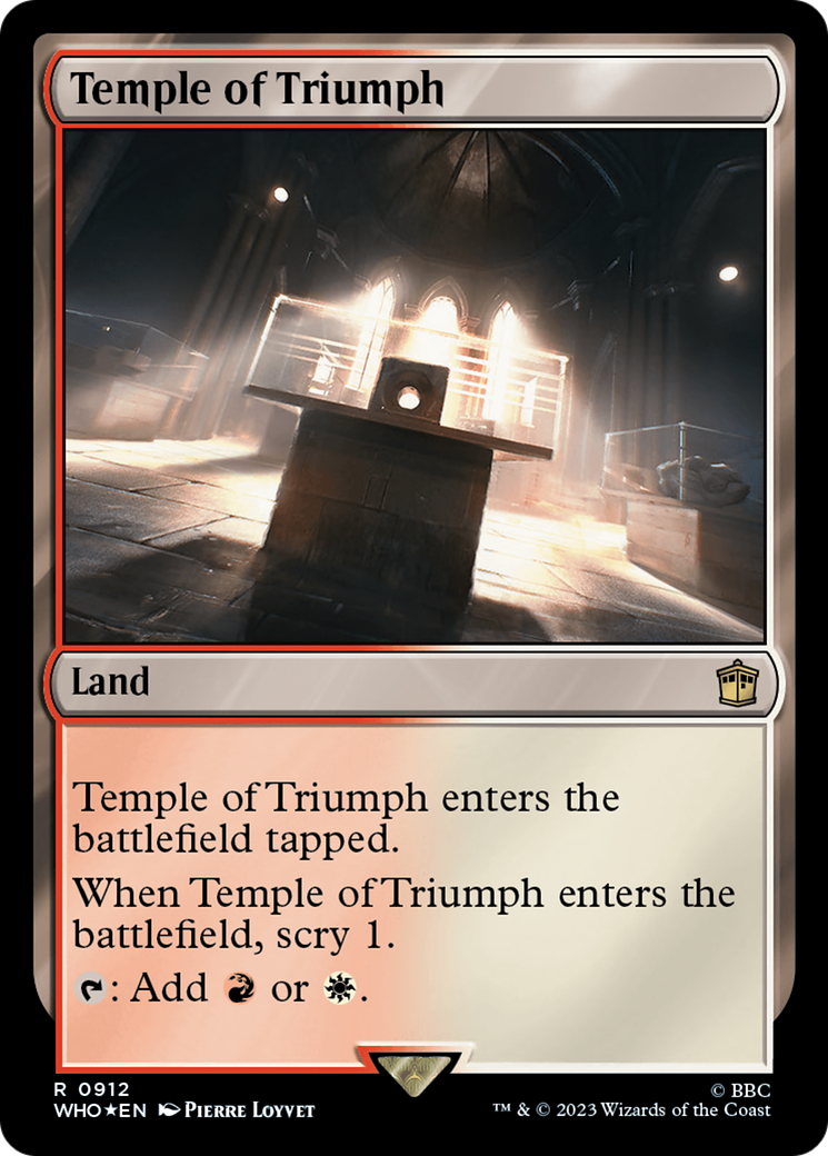 Temple of Triumph (Surge Foil) [Doctor Who] | North Game Den