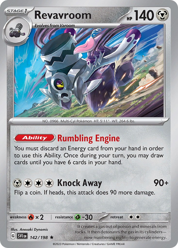 Revavroom (142/198) (Theme Deck Exclusive) [Scarlet & Violet: Base Set] | North Game Den