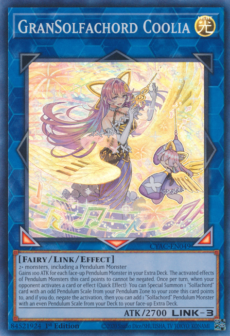 GranSolfachord Coolia [CYAC-EN049] Super Rare | North Game Den