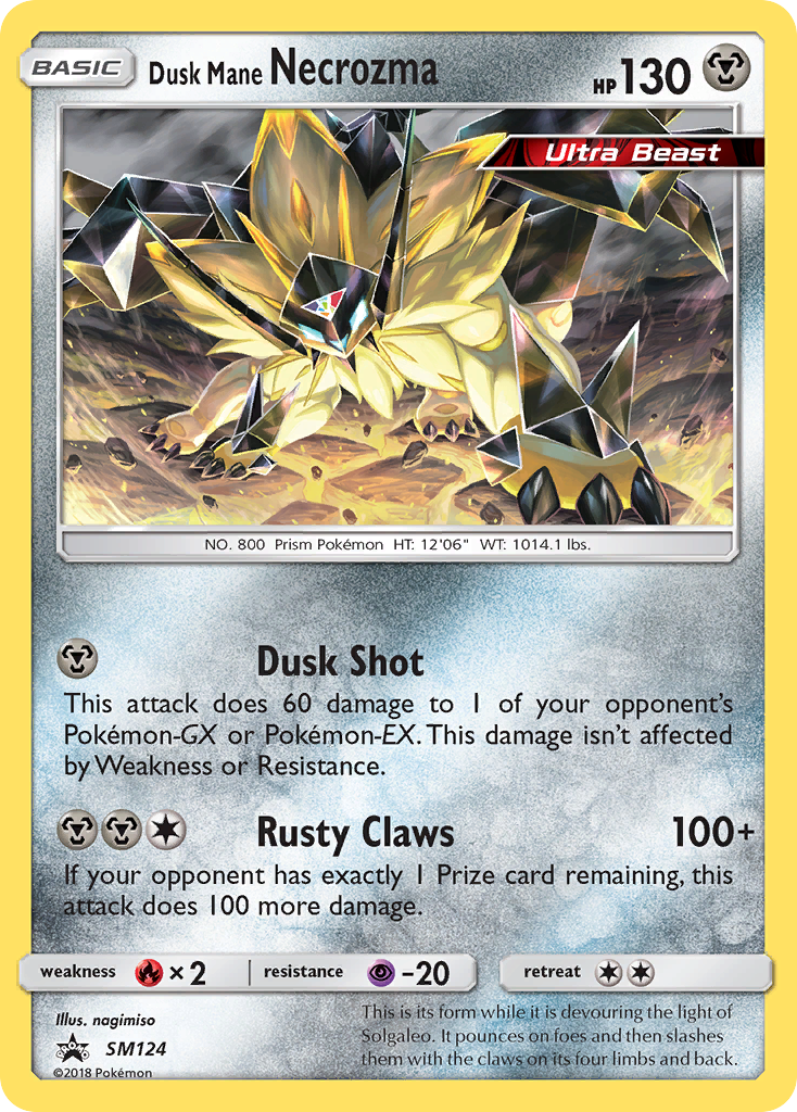 Dusk Mane Necrozma (SM124) [Sun & Moon: Black Star Promos] | North Game Den