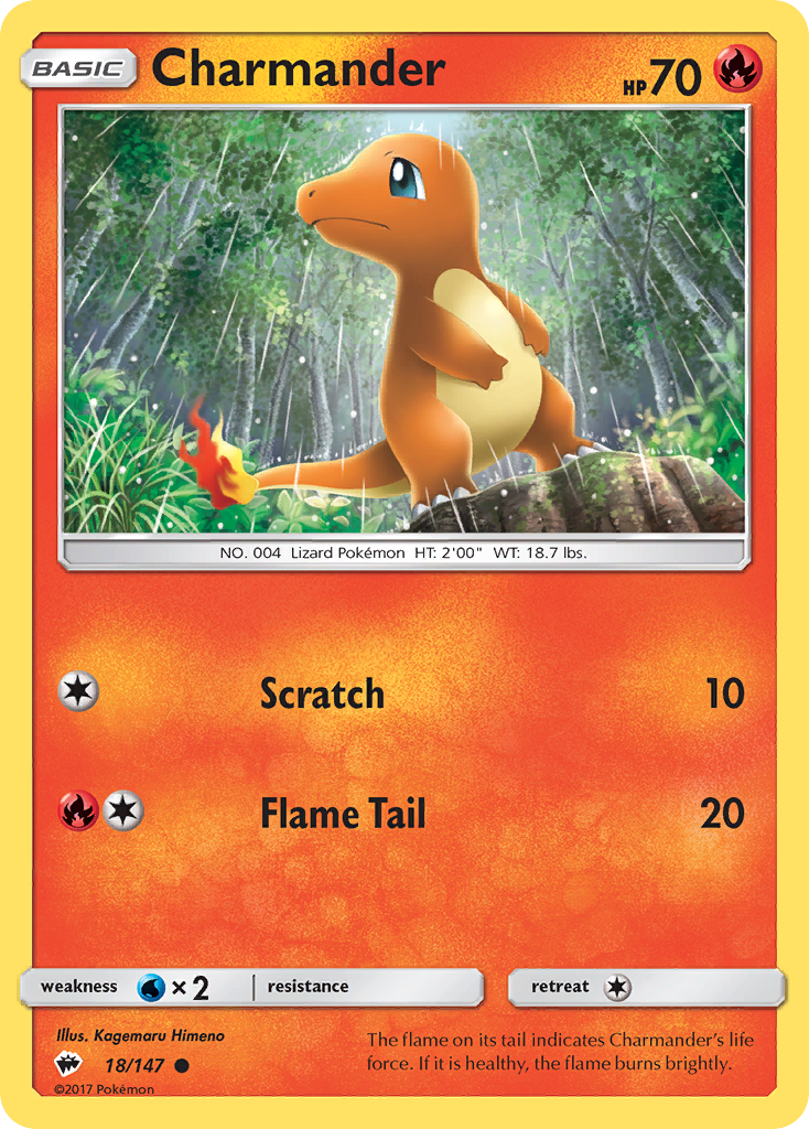 Charmander (18/147) [Sun & Moon: Burning Shadows] | North Game Den