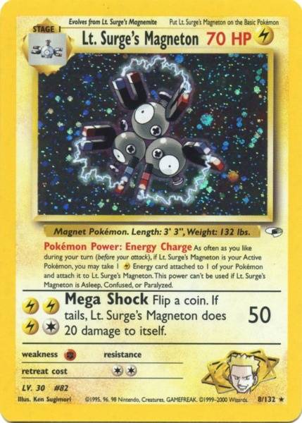 Lt. Surge's Magneton (8/132) [Gym Heroes Unlimited] | North Game Den