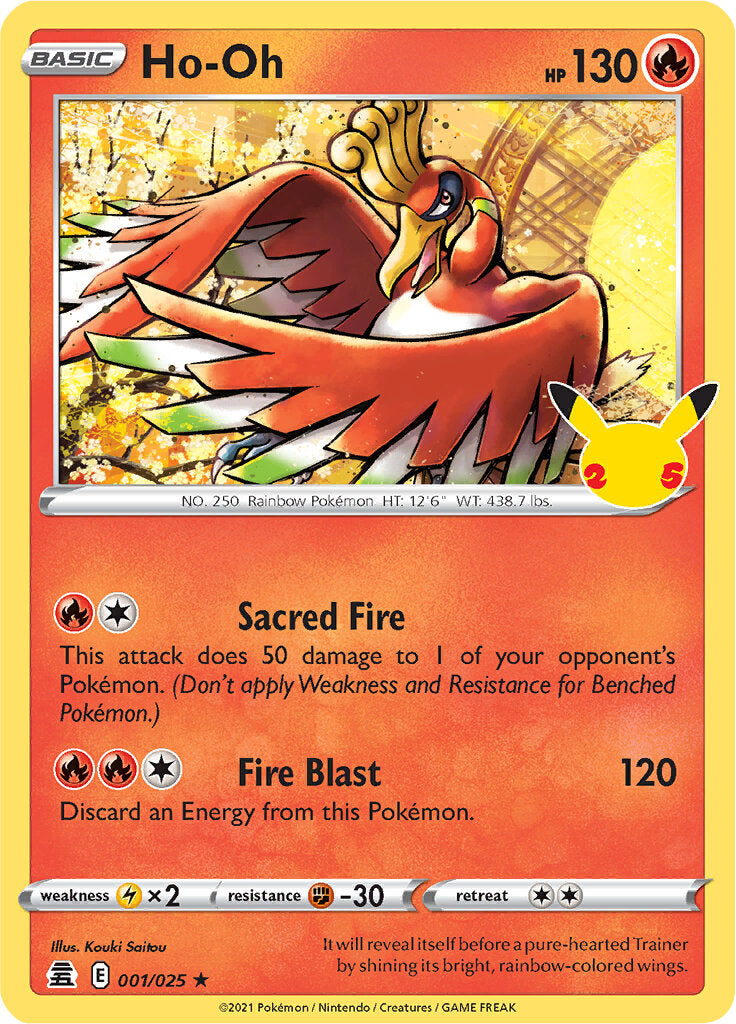 Ho-oh (001/025) [Celebrations: 25th Anniversary] | North Game Den