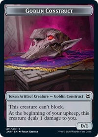 Goblin Construct // Kor Warrior Double-sided Token [Zendikar Rising Tokens] | North Game Den