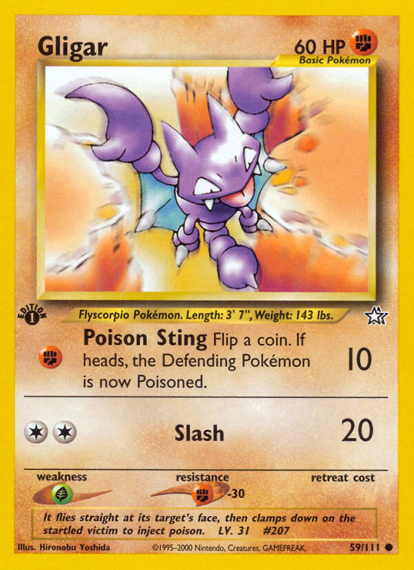 Gligar (59/111) [Neo Genesis 1st Edition] | North Game Den