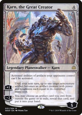 Karn, the Great Creator [War of the Spark] | North Game Den