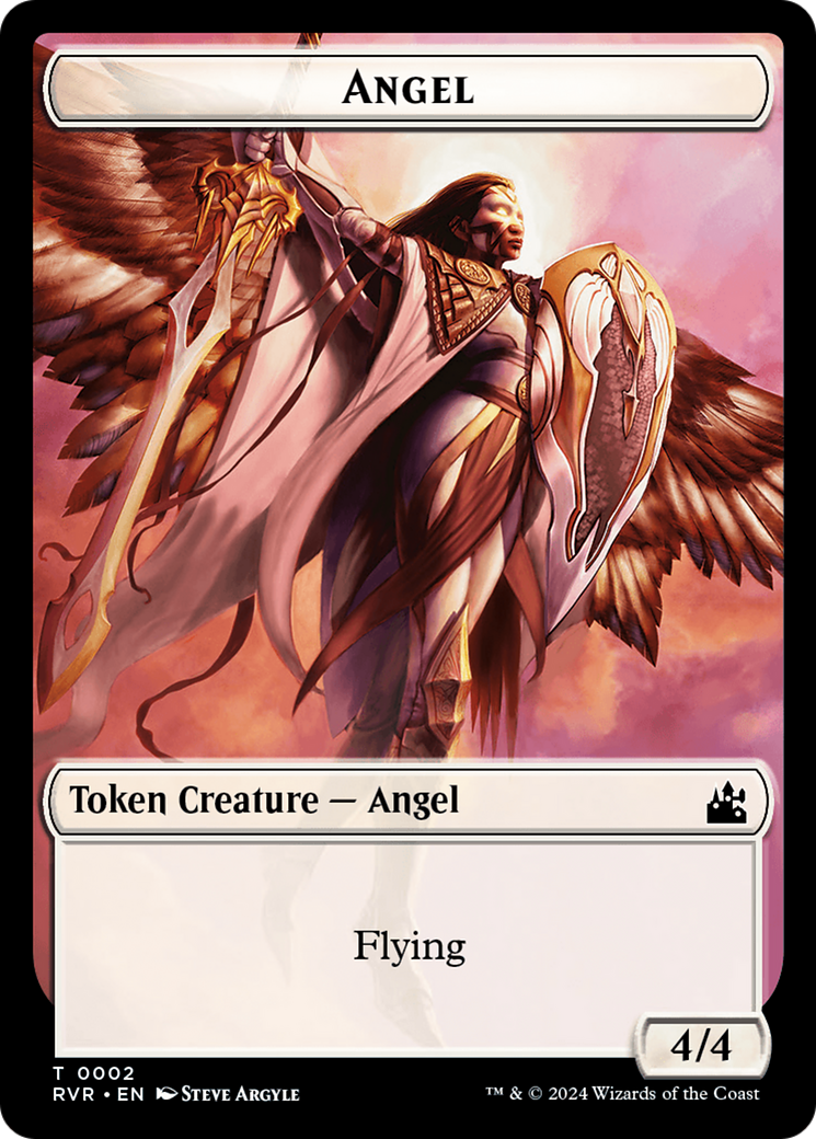 Angel Token (0002) [Ravnica Remastered Tokens] | North Game Den