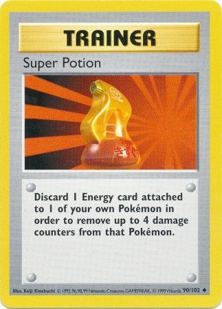 Super Potion (90/102) [Base Set Shadowless Unlimited] | North Game Den