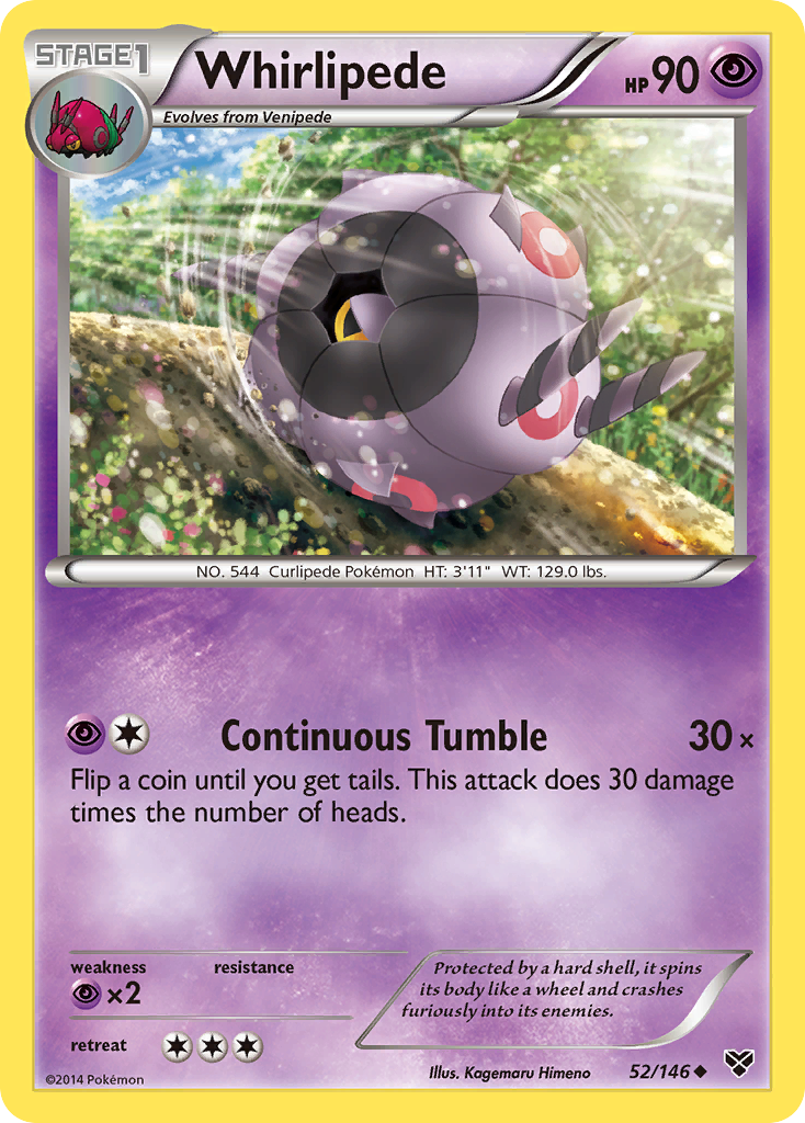 Whirlipede (52/146) [XY: Base Set] | North Game Den