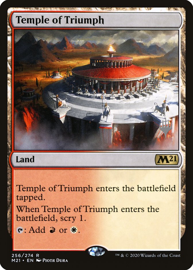 Temple of Triumph (Promo Pack) [Core Set 2021 Promos] | North Game Den