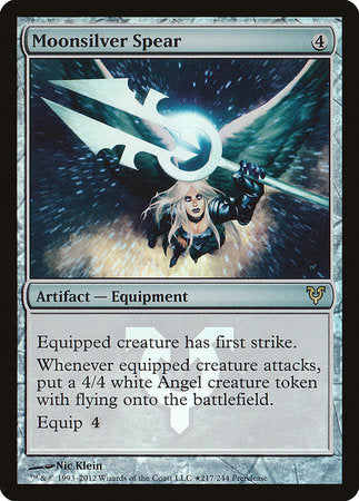 Moonsilver Spear [Avacyn Restored Promos] | North Game Den