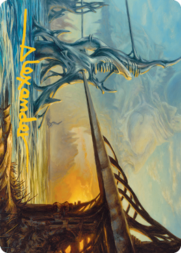 Razortide Bridge Art Card (Gold-Stamped Signature) [Modern Horizons 2 Art Series] | North Game Den