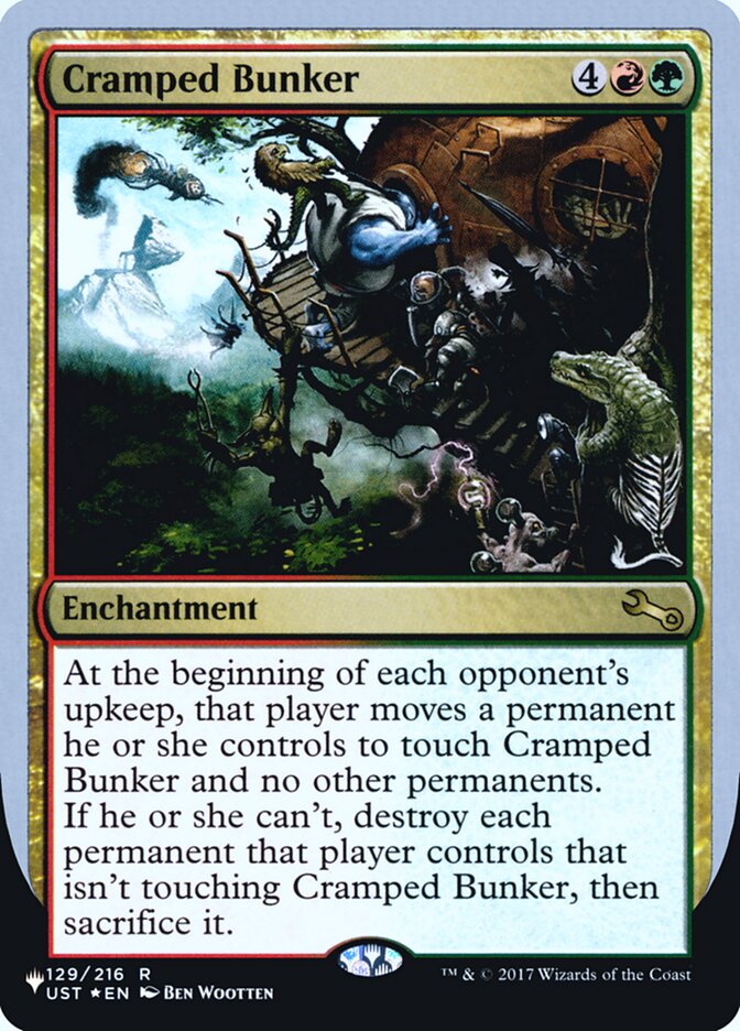 Cramped Bunker (Unfinity Foil Edition) [The List] | North Game Den