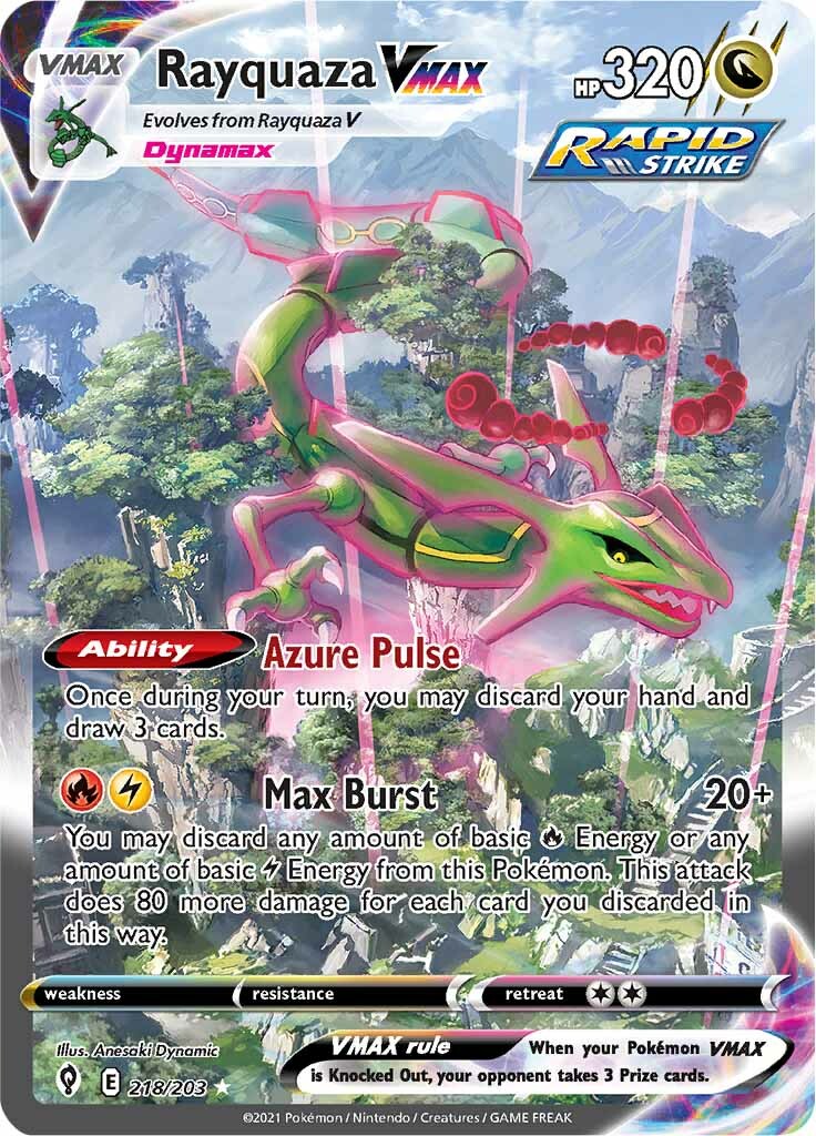 Rayquaza VMAX (218/203) [Sword & Shield: Evolving Skies] | North Game Den