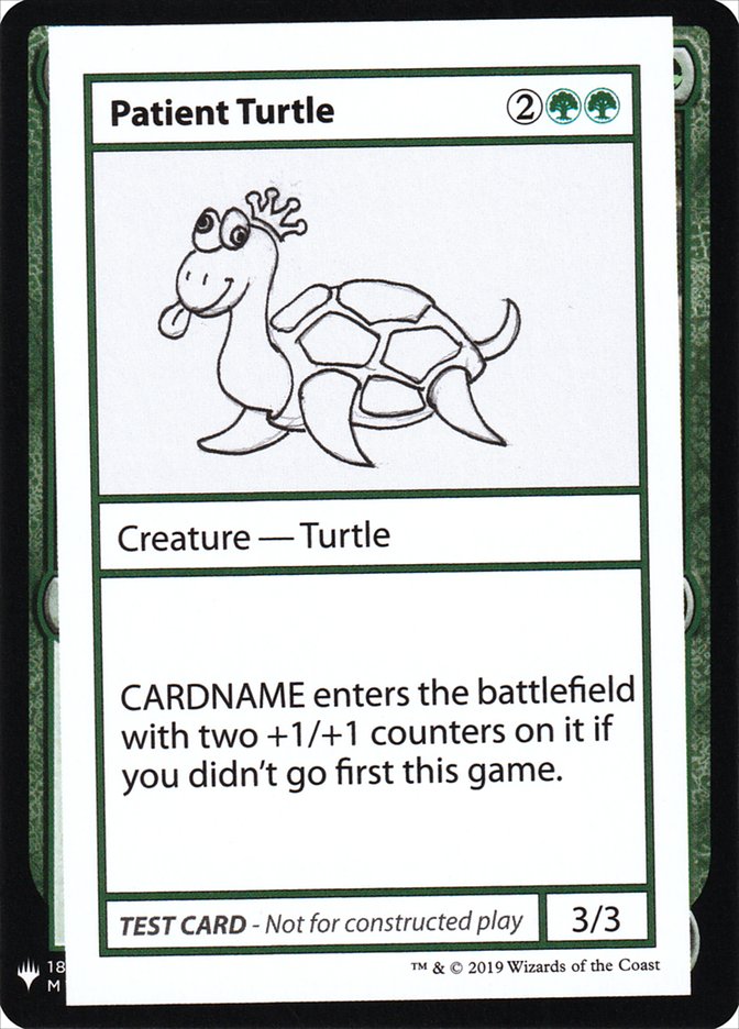 Patient Turtle [Mystery Booster Playtest Cards] | North Game Den