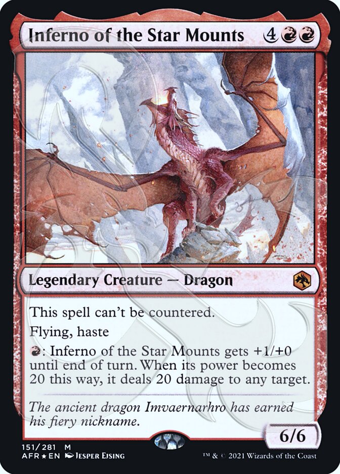 Inferno of the Star Mounts (Ampersand Promo) [Dungeons & Dragons: Adventures in the Forgotten Realms Promos] | North Game Den