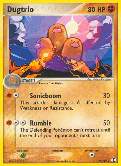 Dugtrio (22/112) [EX: FireRed & LeafGreen] | North Game Den