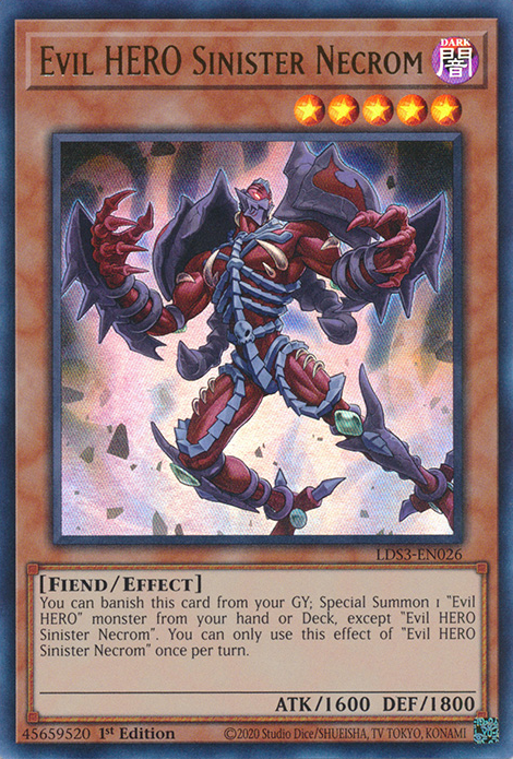 Evil HERO Sinister Necrom [LDS3-EN026] Ultra Rare | North Game Den