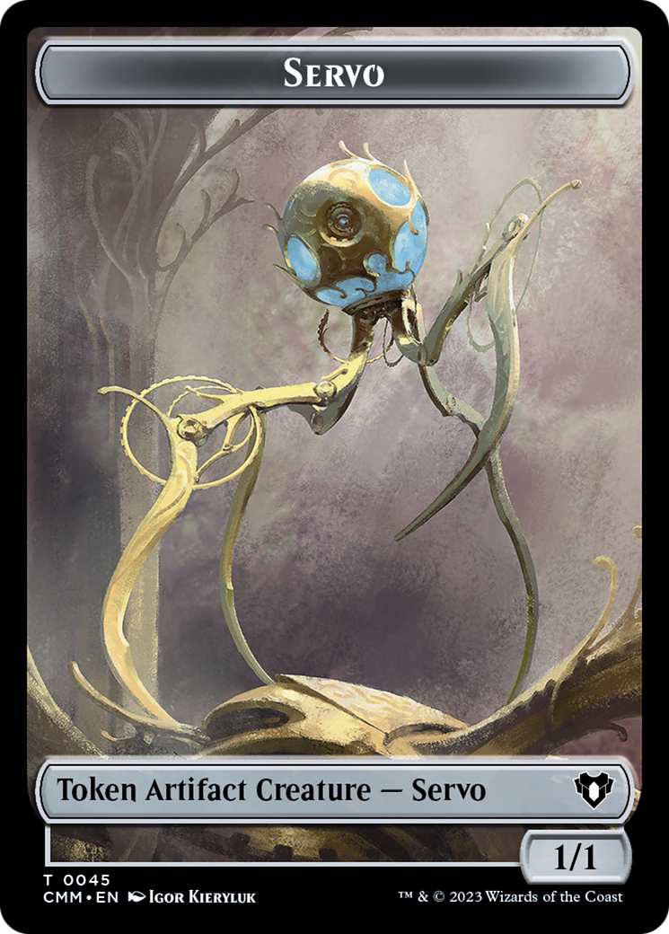 Soldier // Servo Double-Sided Token [Commander Masters Tokens] | North Game Den