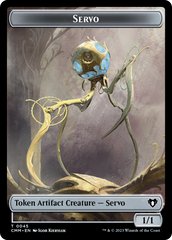 Soldier // Servo Double-Sided Token [Commander Masters Tokens] | North Game Den