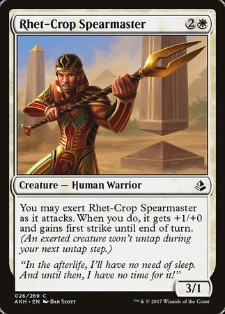 Rhet-Crop Spearmaster [Amonkhet] | North Game Den