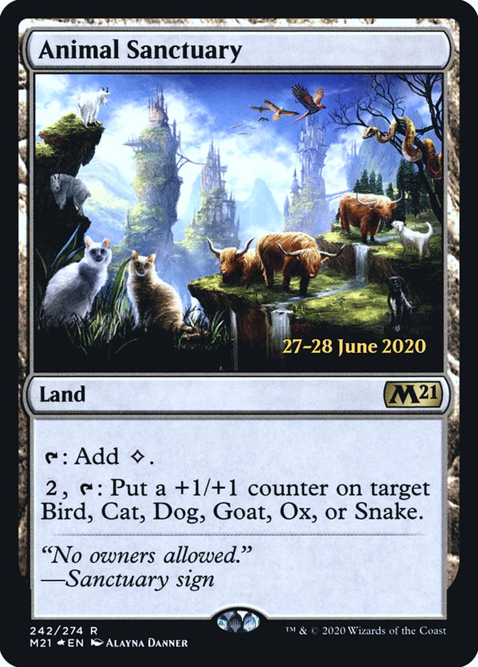 Animal Sanctuary  [Core Set 2021 Prerelease Promos] | North Game Den