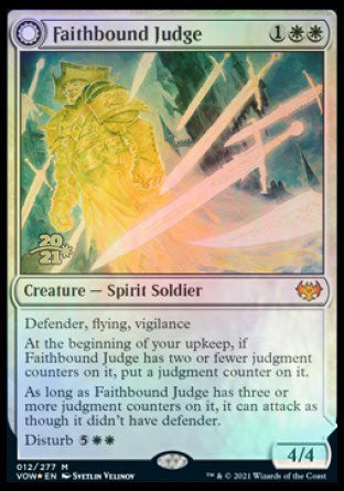 Faithbound Judge // Sinner's Judgment [Innistrad: Crimson Vow Prerelease Promos] | North Game Den