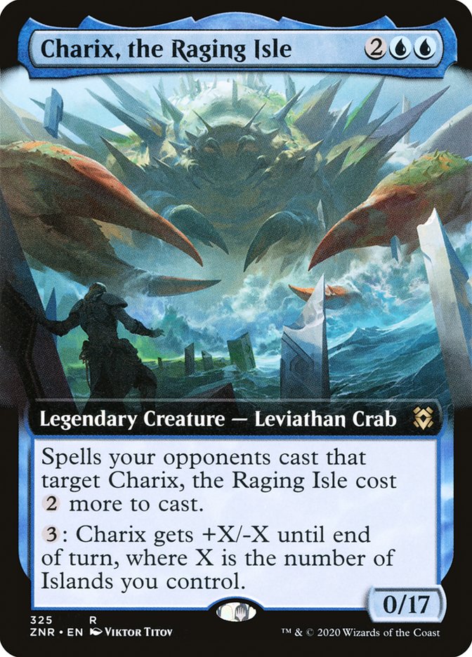 Charix, the Raging Isle (Extended Art) [Zendikar Rising] | North Game Den