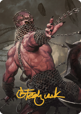 Chain Devil Art Card (Gold-Stamped Signature) [Commander Legends: Battle for Baldur's Gate Art Series] | North Game Den