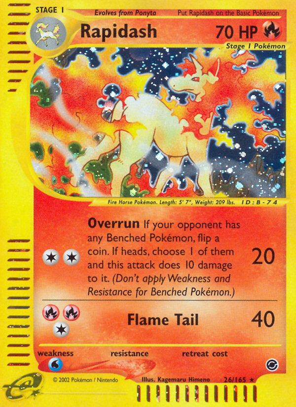 Rapidash (26/165) [Expedition: Base Set] | North Game Den