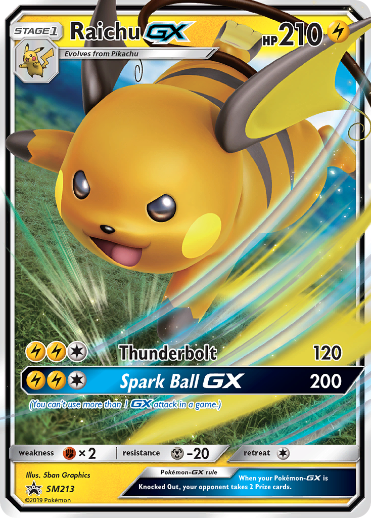 Raichu GX (SM213) [Sun & Moon: Black Star Promos] | North Game Den