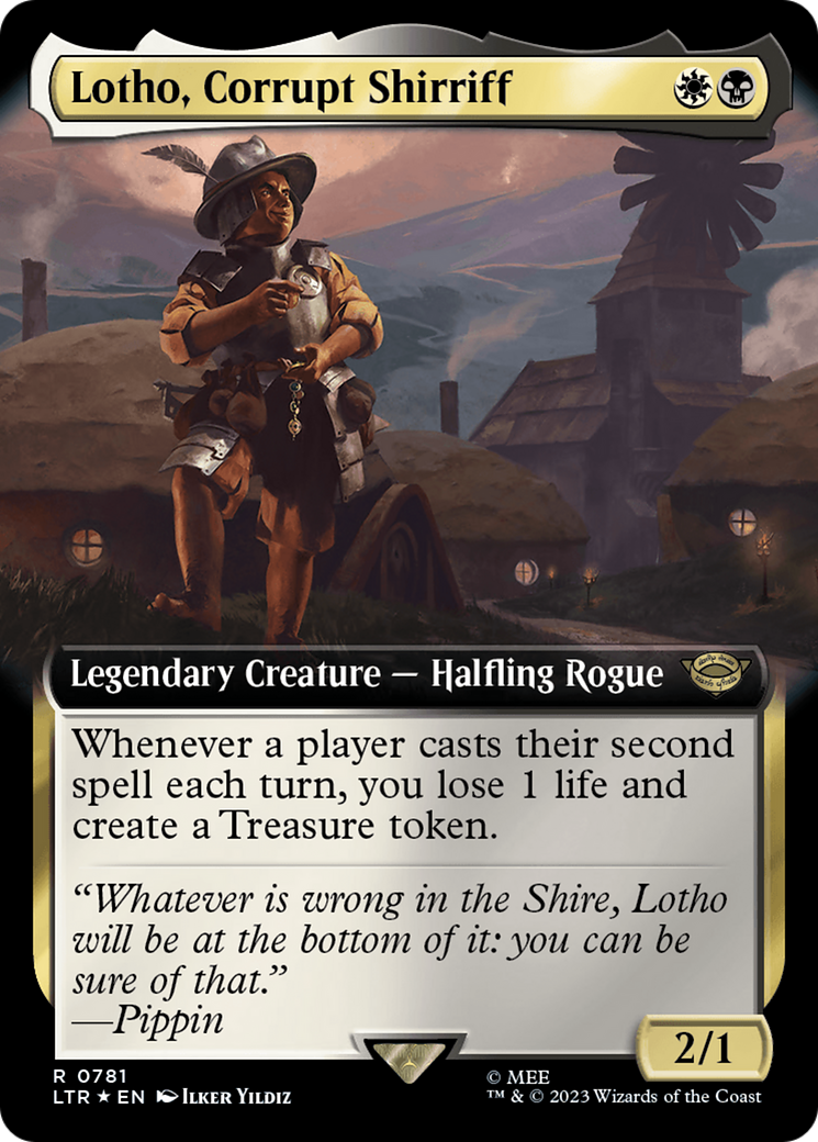 Lotho, Corrupt Shirriff (Extended Art) (Surge Foil) [The Lord of the Rings: Tales of Middle-Earth] | North Game Den