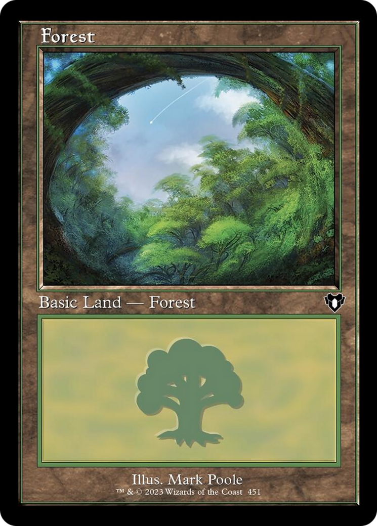 Forest (451) (Retro) [Commander Masters] | North Game Den