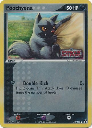 Poochyena (58/108) (Stamped) [EX: Power Keepers] | North Game Den