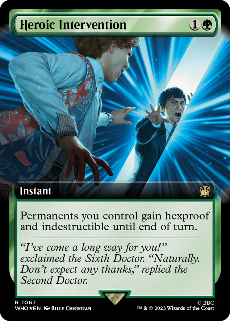 Heroic Intervention (Extended Art) (Surge Foil) [Doctor Who] | North Game Den