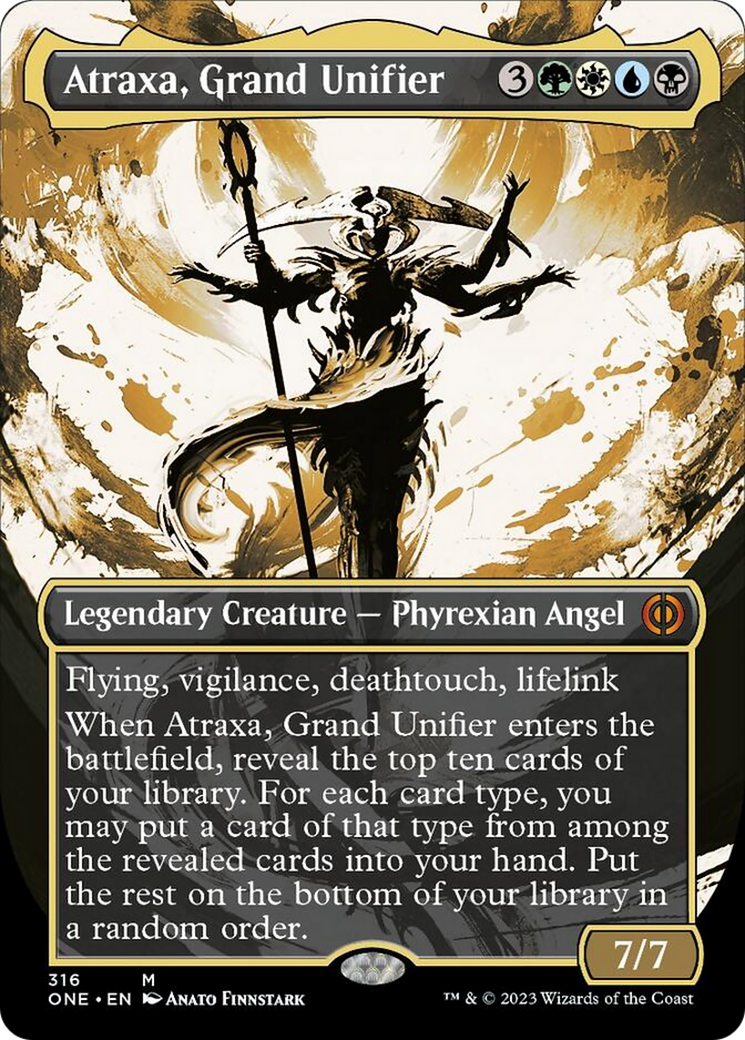 Atraxa, Grand Unifier (Borderless Ichor) [Phyrexia: All Will Be One] | North Game Den