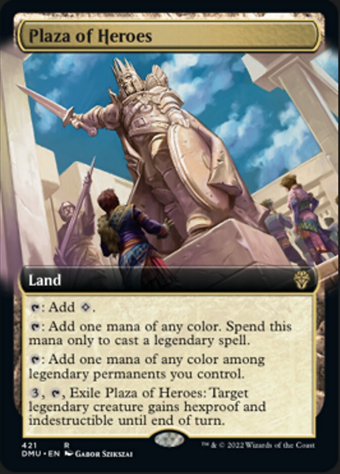 Plaza of Heroes (Extended Art) [Dominaria United] | North Game Den