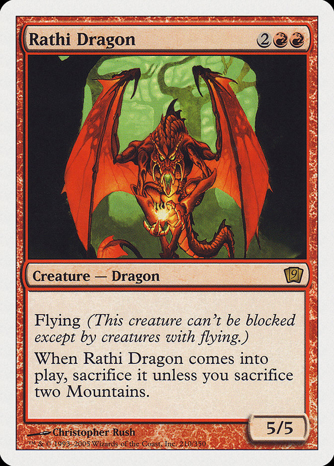 Rathi Dragon (9th Edition) [Oversize Cards] | North Game Den
