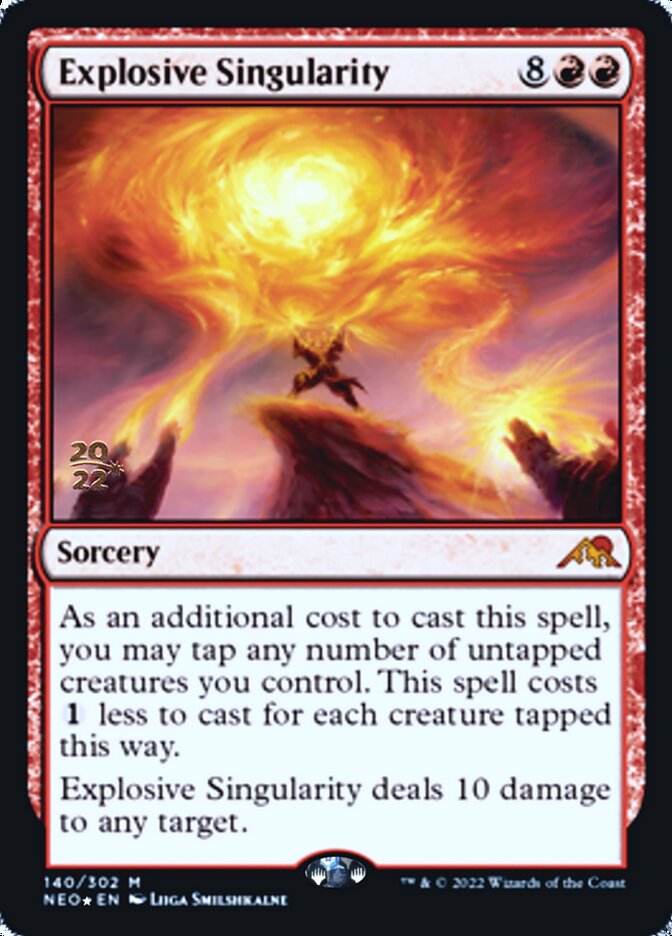 Explosive Singularity [Kamigawa: Neon Dynasty Prerelease Promos] | North Game Den