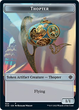 Cat Bird // Thopter Double-Sided Token [Starter Commander Decks] | North Game Den
