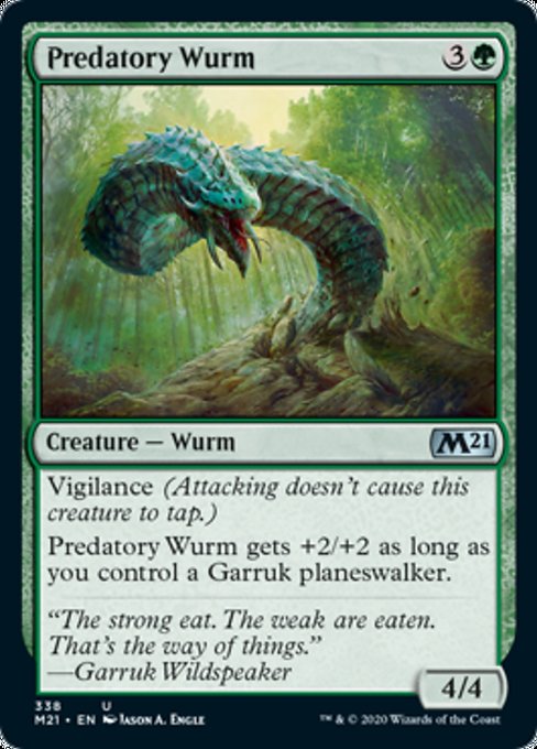 Predatory Wurm [Core Set 2021] | North Game Den